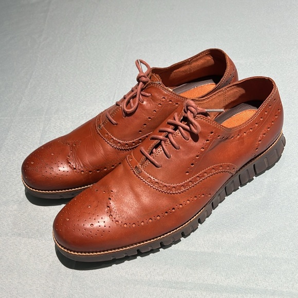 Cole Haan Zero Grand Men's Leather Wingtip Oxford Shoes Size 14M B37 - Picture 2 of 10